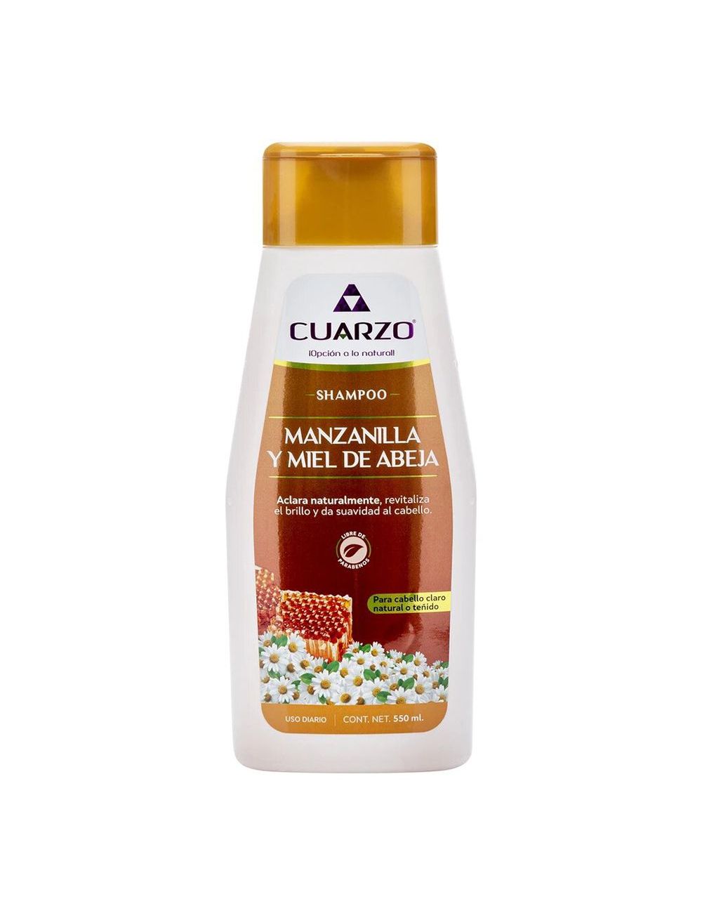 Shampoo Capilar Con Manzanilla y Miel De Abeja Botella Con 500 mL + 50 mL