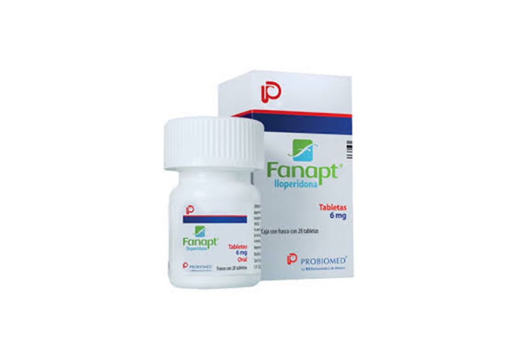 Fanapt 6 mg Caja Con Frasco Con 28 Tabletas