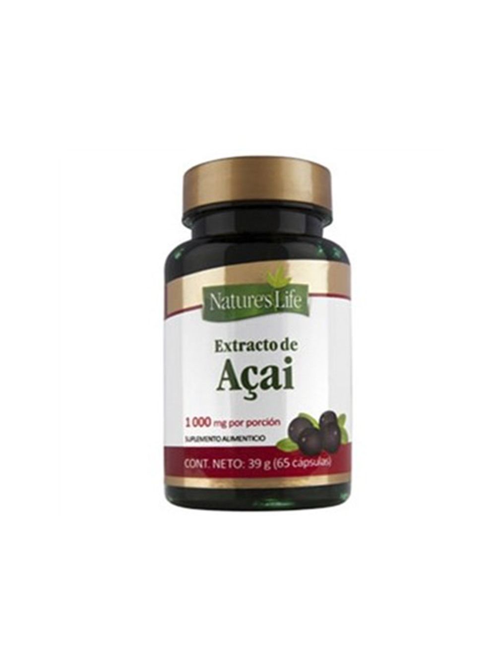 Extracto de Acai 1000 mg Caja Con 65 Cápsulas