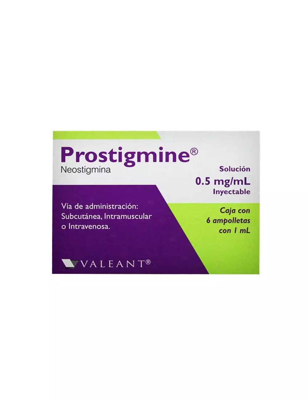 Prostigmine Solución Inyectable 5 mg / mL Caja Con 6 Ampolletas Con 1 mL