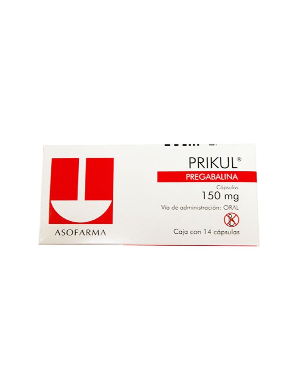 PRIKUL 150 MG CAJA CON 14 CÁPSULAS