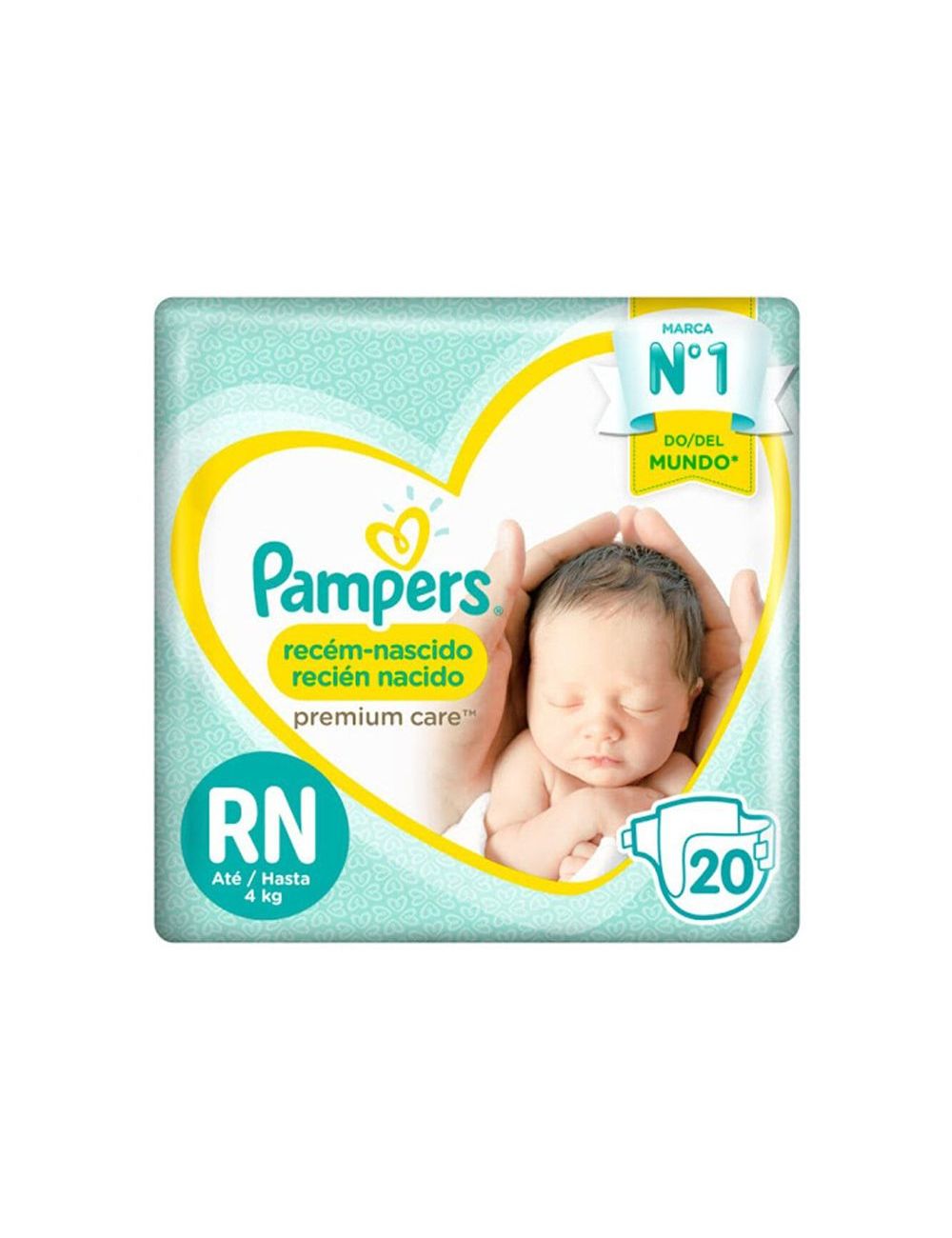 Pampers Recién Nacido Etapa Rn 4 Kg Paquete Con 20 Pañales