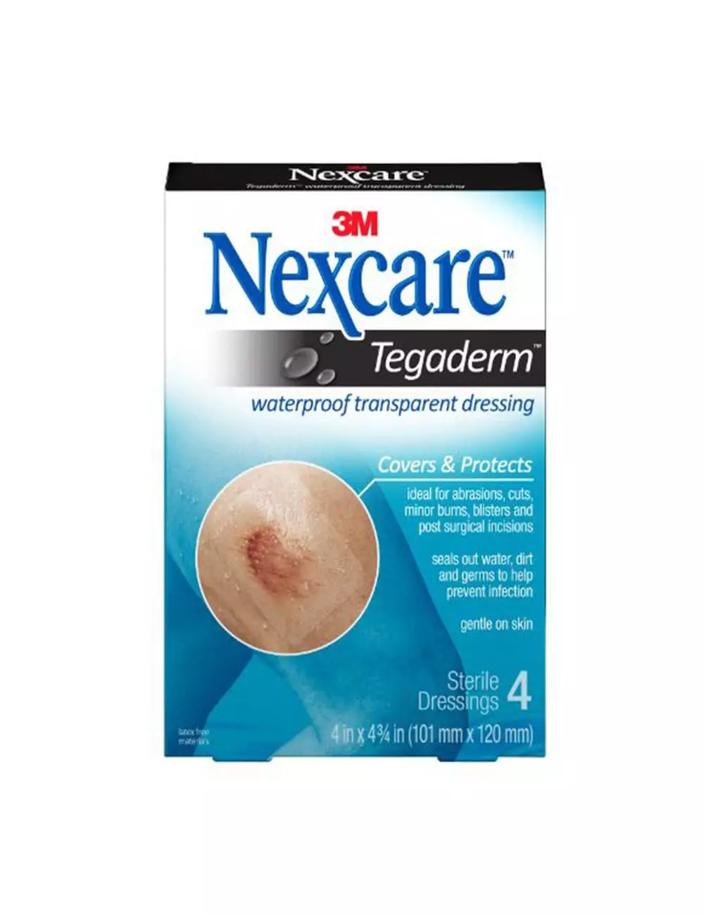 Nexcare Tegaderm Aposito Transparente Caja Con 4 Piezas