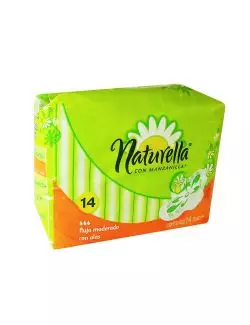 Naturella Toallas Sanitarias Flujo Moderado Empaque Con 14 Piezas