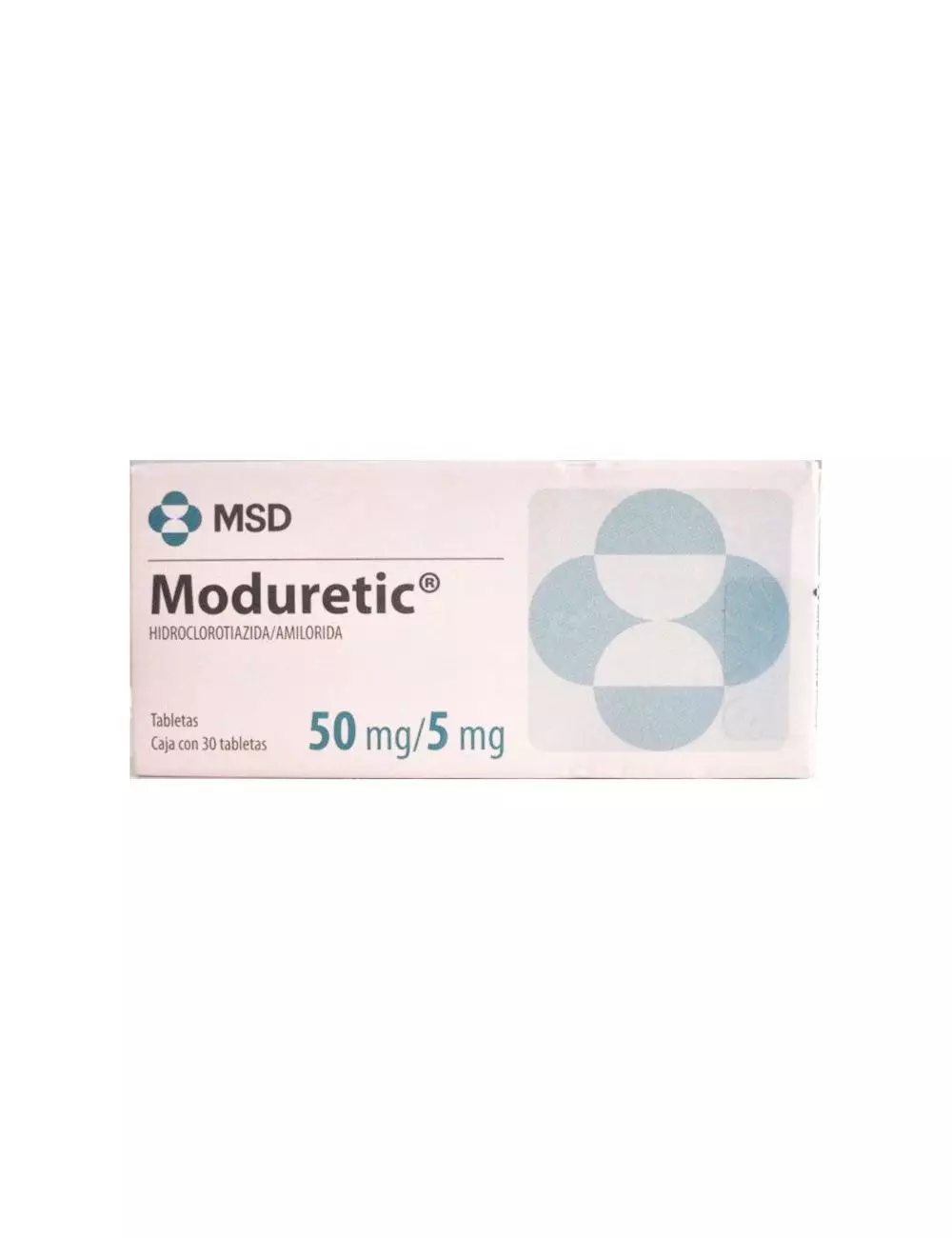 Moduretic 5 mg / 50 mg Caja Con 30 Tabletas