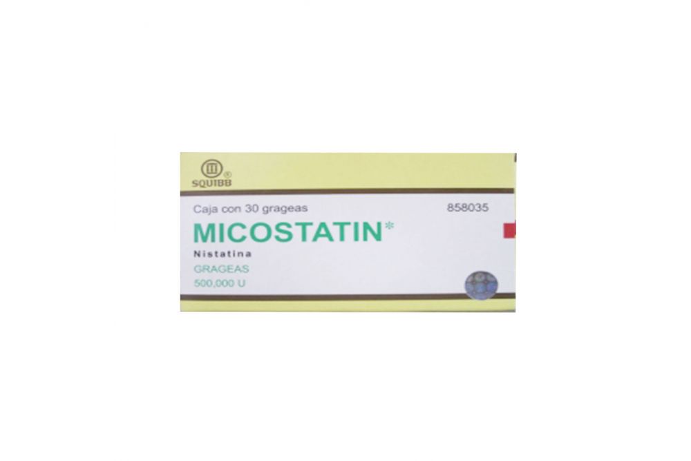Micostatin 500,000 U Caja Con 30 Tabletas