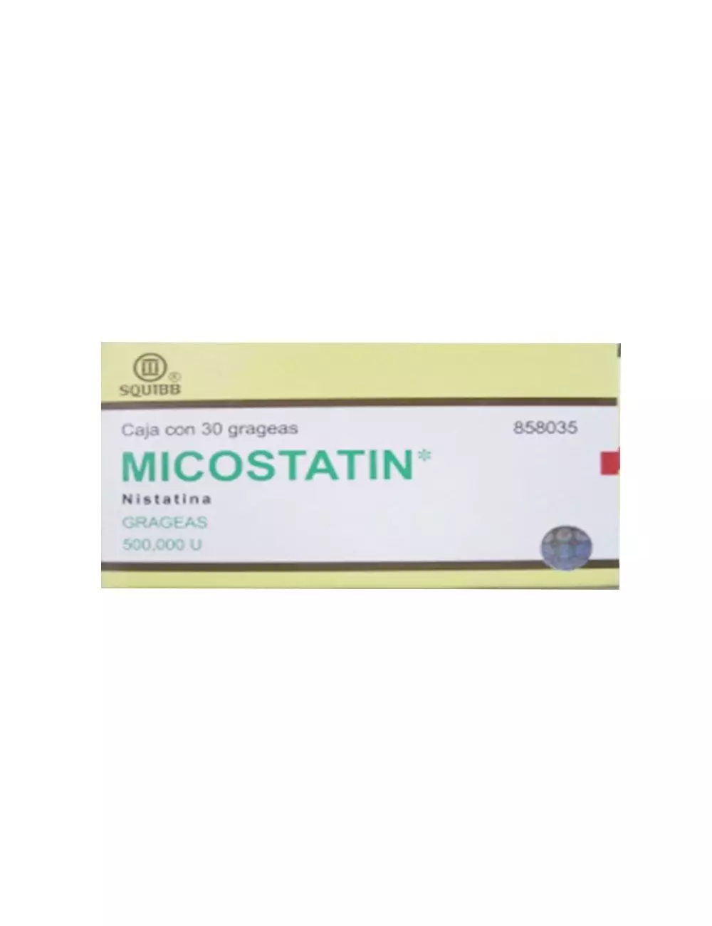 Micostatin 500,000 U Caja Con 30 Tabletas