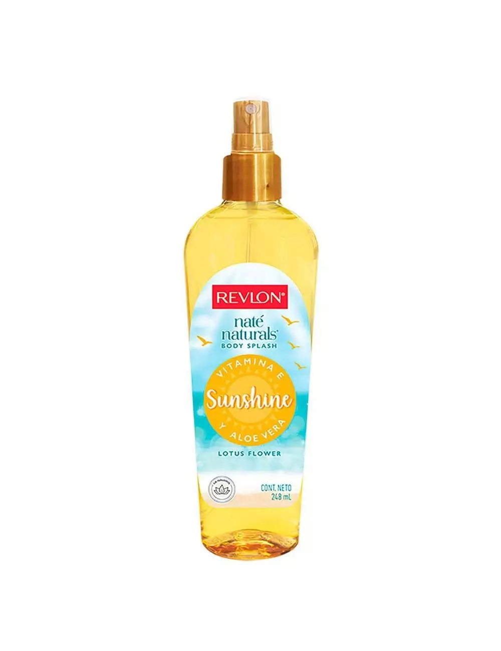 Loción Refrescante Nate Naturals Lotus Flower Botella Spray Con 248 mL