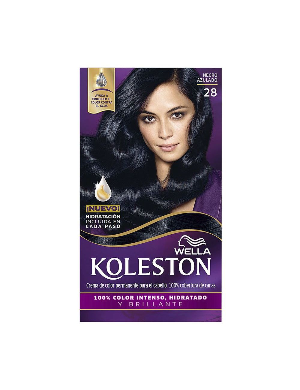 Koleston Tinte para Cabello en Crema No 28, Negro Azulado