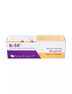 K50 Con 50 mg/5 mL Caja Con 1 Ampolleta