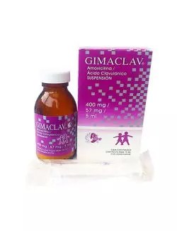 Gimaclav 400 / 57 mg Junior Suspensión Frasco Con 75 mL -RX2