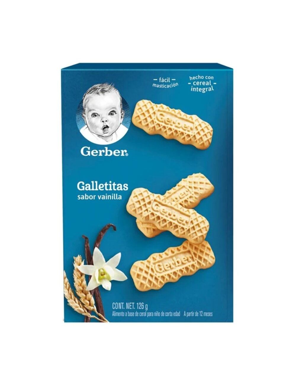 Gerber Junior Snacks Galletitas 126 g Caja Con 18 Galletitas Sabor Vainilla