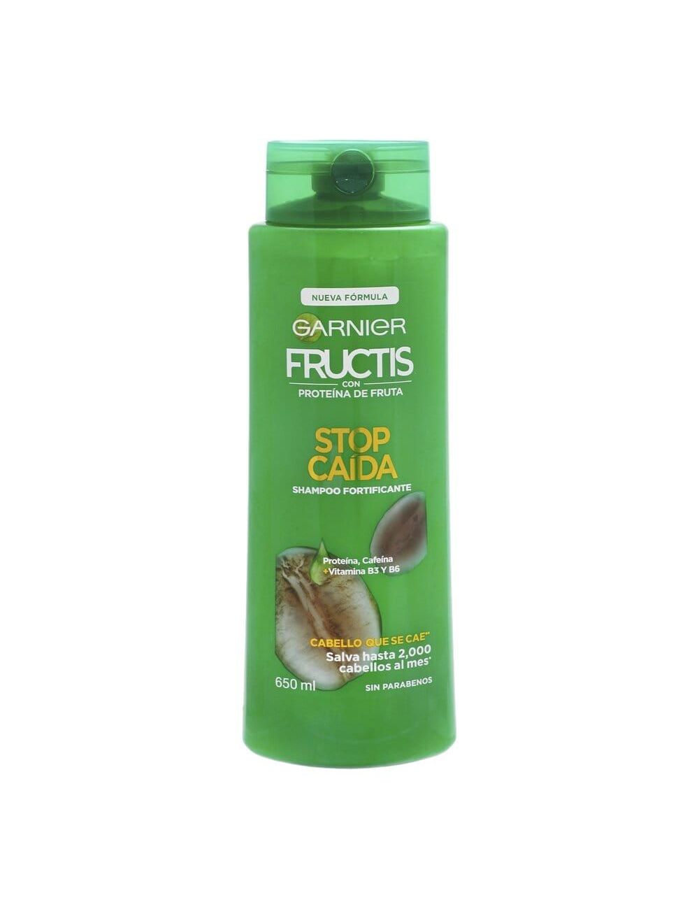 GARNIER FRUCTIS STOP CAÍDA FRASCO CON 650 ML – CABELLO FRAGIL QUE SE CAE