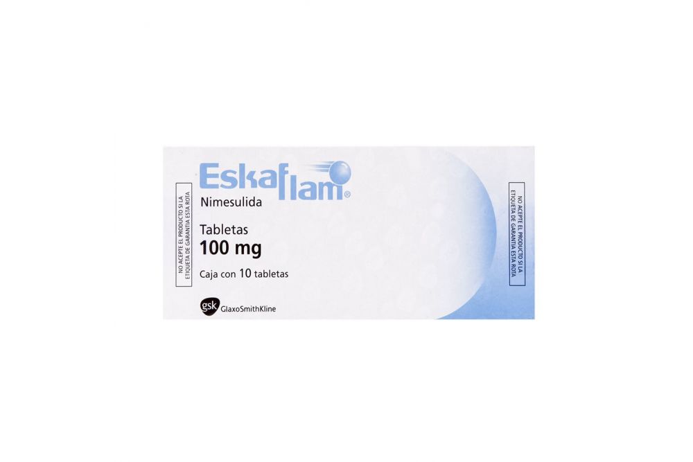 Eskaflam 100 mg Caja Con 10 Tabletas