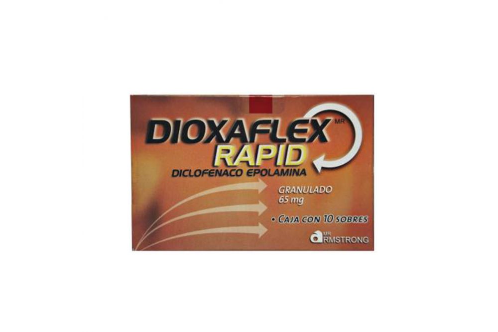 Dioxaflex Rapid Granulado 65mg Caja Con 10 Sobres