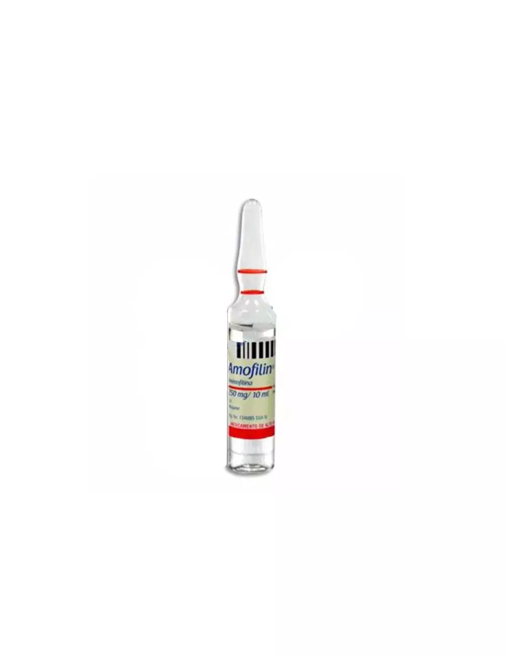 Amofilin 250 mg / 10 mL Caja Con 50 Ampolletas