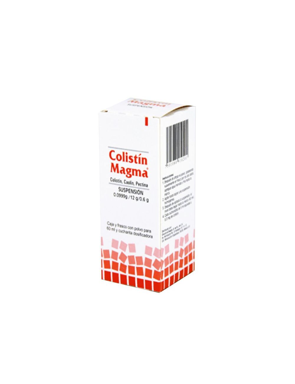 Colistín Magma Suspensión 0.0999 g/12 g/0.6 g Caja Con Frasco Con Polvo Para 60mL