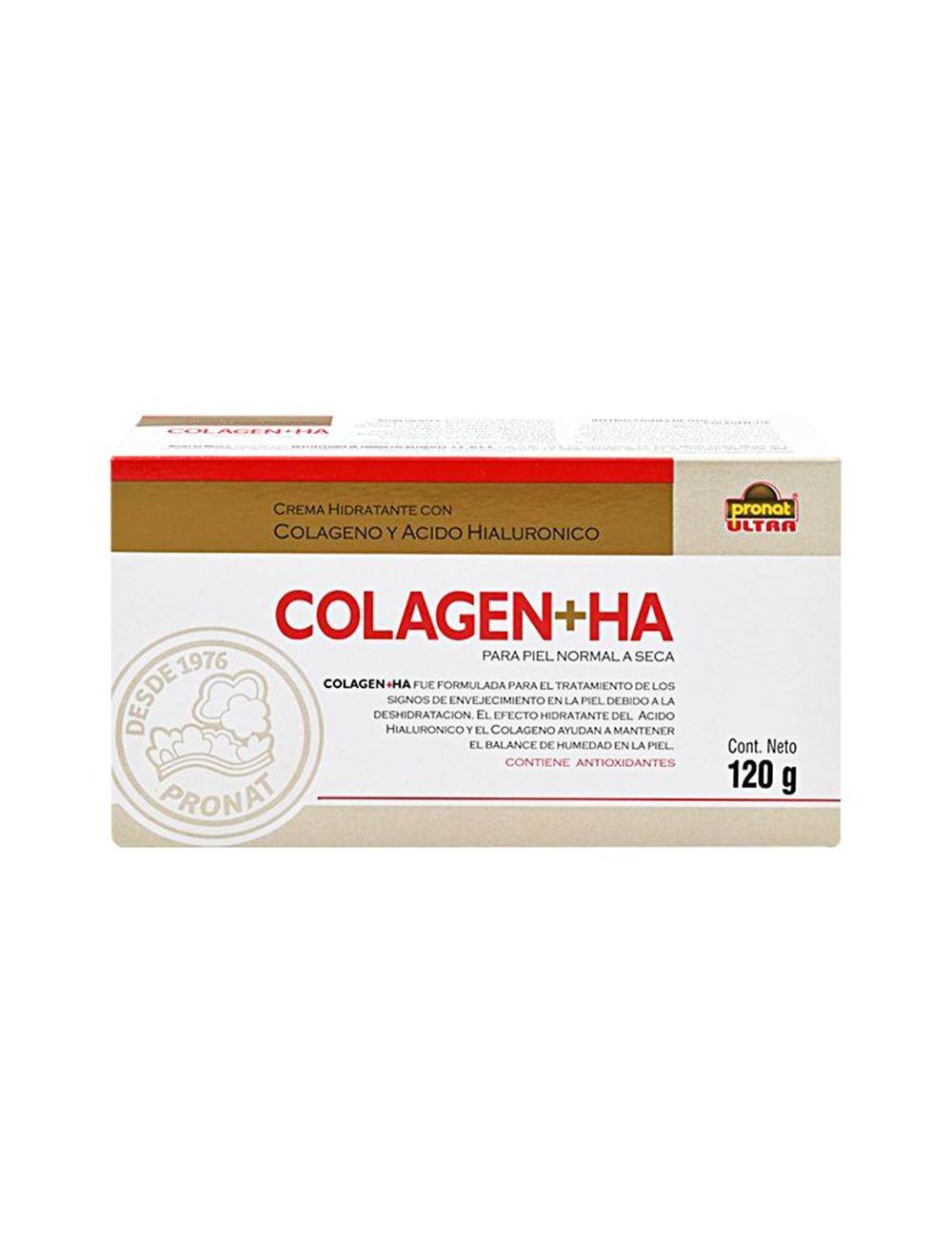 Colagen+Ha Crema Hidratante Con Colágeno y Ácido Hialurónico Con 120 mL