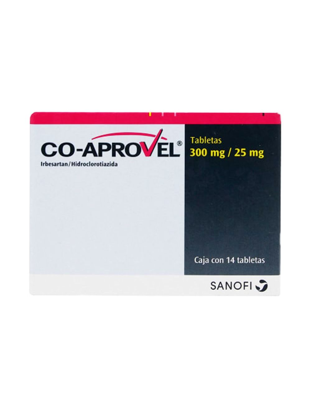 Co Aprovel 300 mg / 25 mg Caja Con 14 Tabletas
