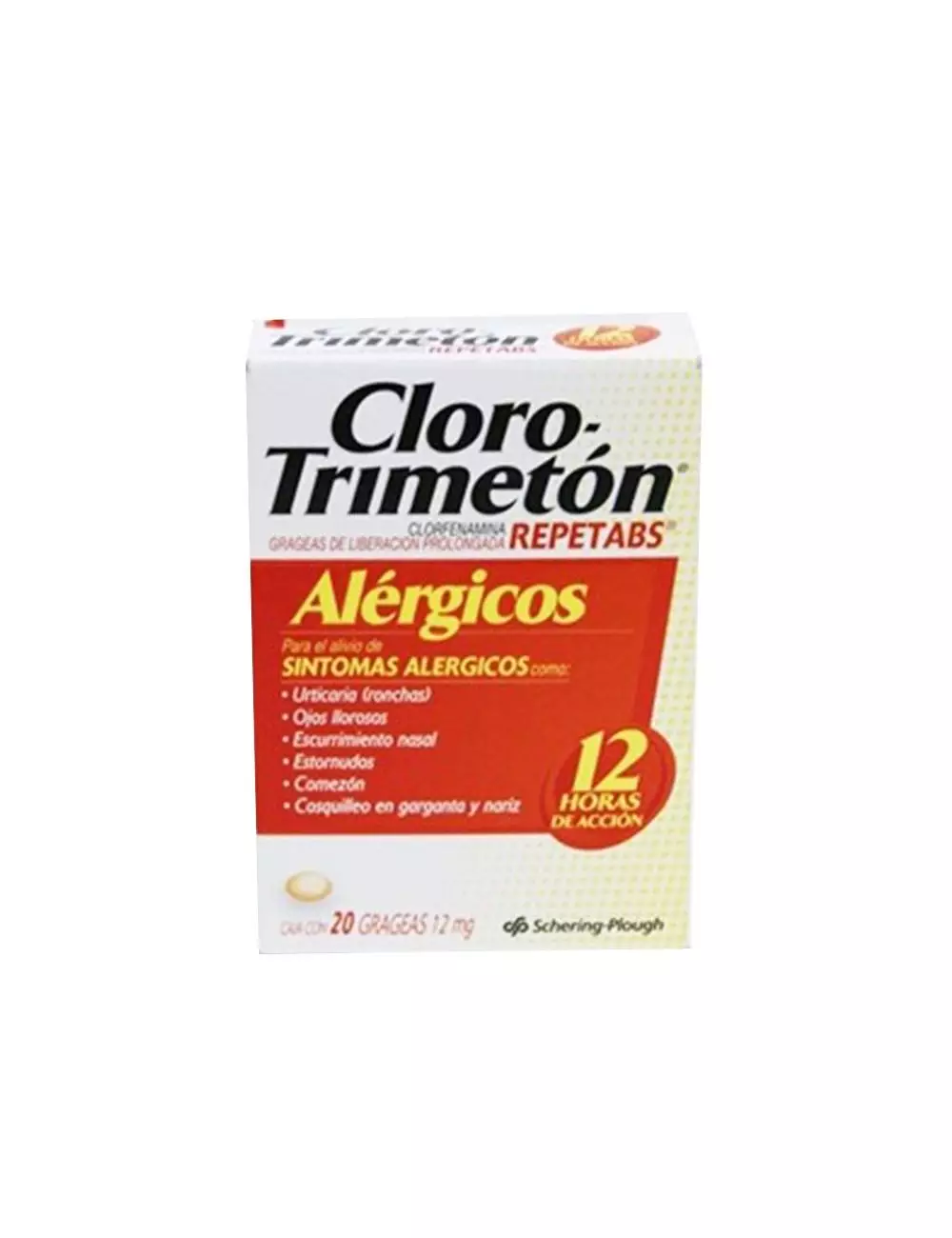 CloroTrimeton Repetabs 12mg Caja Con 20 Grageas