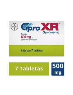 Cipro XR 500 mg Caja Con 7 Tabletas RX2