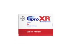 Cipro XR 1 g Caja con 7 Tabletas -RX2