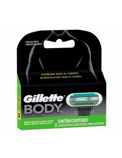 Cartuchos Para Afeitar Gillette Body Caja Con 2 Cartuchos