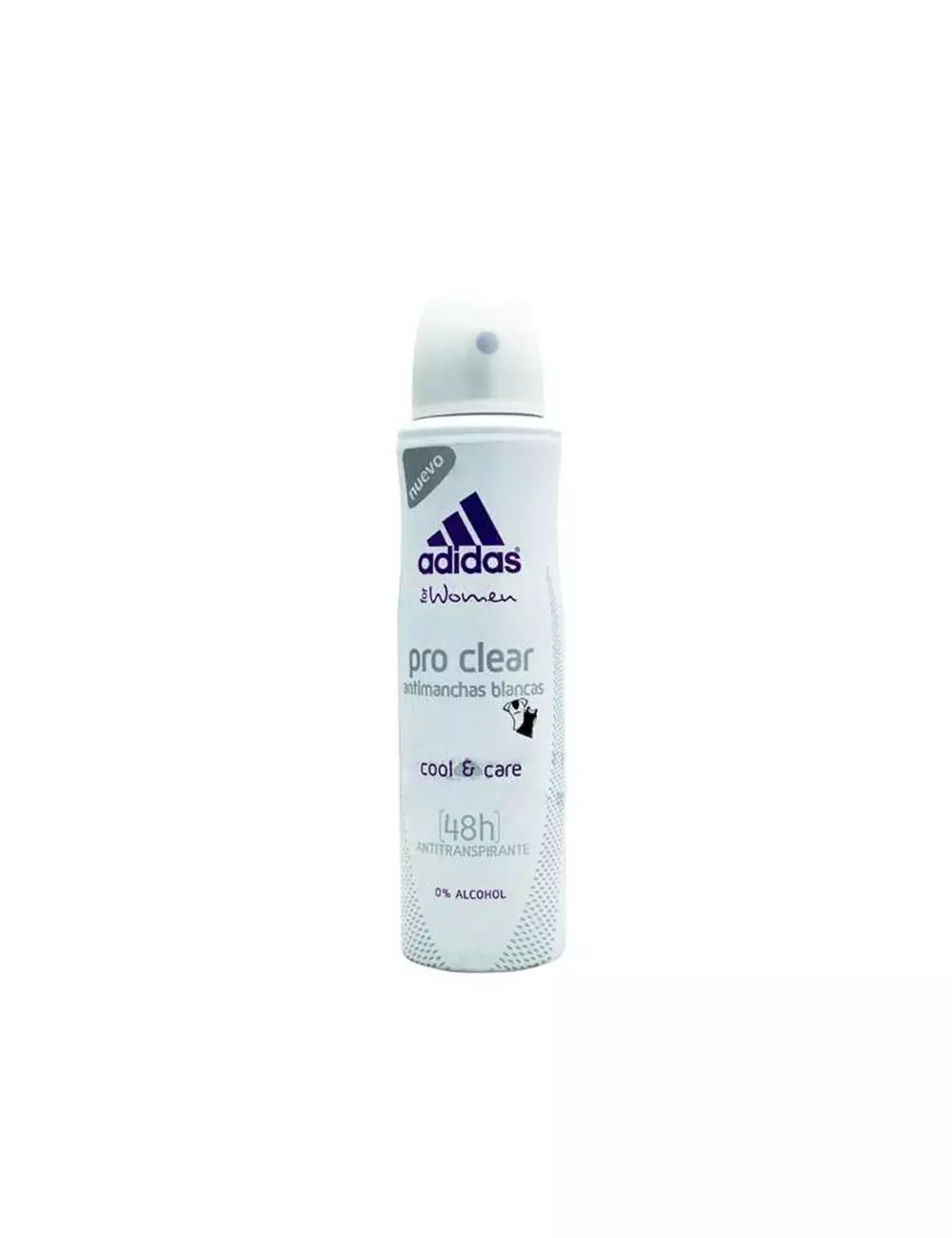 Antitranspirante Adidas For Women Pro Clear Antimanchas Blancas Cool & Care 48H Aerosol Con 150 mL
