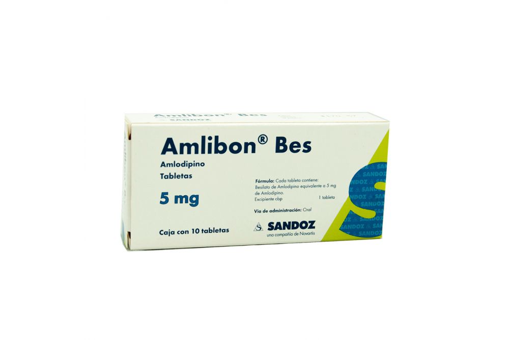 Amlibon Bes 5 mg Caja Con 10 Tabletas