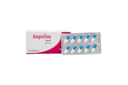 Ampicilina Cápsula 500 mg Caja Con 20 Cápsulas - RX2