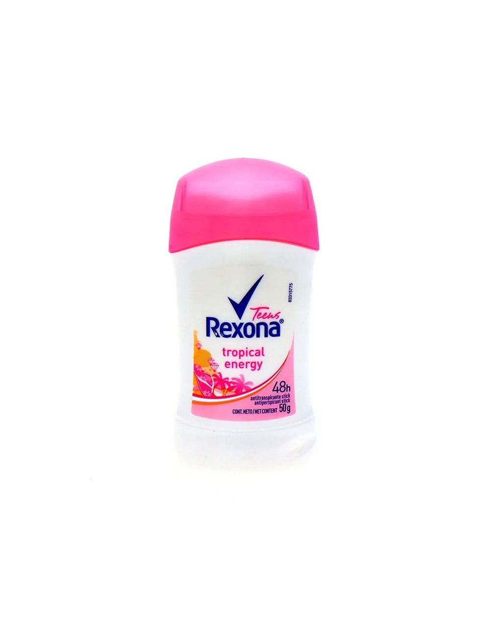 Antitranspirante Rexona Women Teens Tropical Energy Stick Barra Con 50 g