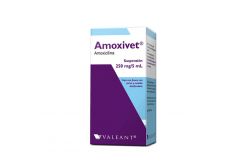 Amoxivet Suspensión 250 mg / 5 mL Caja Con Frasco Con 75 mL - RX2