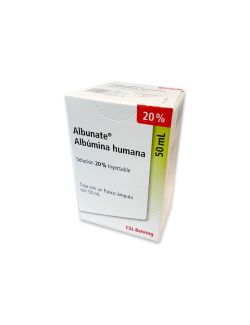 Albunate solución inyectable 20% frasco ámpula 50 ml