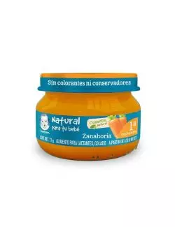 Gerber Papilla Zanahoria 1Era Etapa Frasco Con 71 g