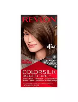 Revlon Colorsilk Tinte Permanente 41 Castaño Medio Caja Con 1 Aplicación