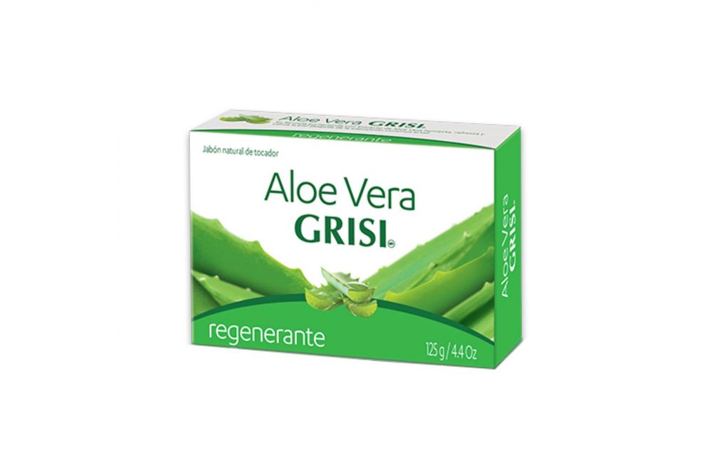 Aloe Vera Grisi Caja Con Barra Con 125 g  Jabón Natural