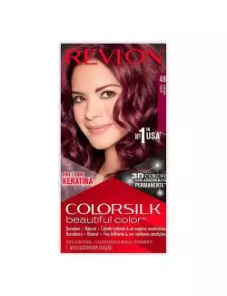 Tinte Revlon Colorsilk Borgoña 48 Caja Con Frasco Con 130 mL