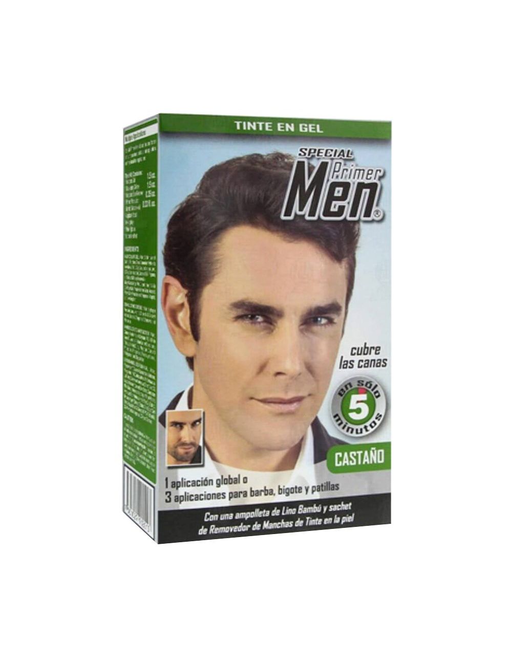 Tinte Primer Men Shampoo Castano