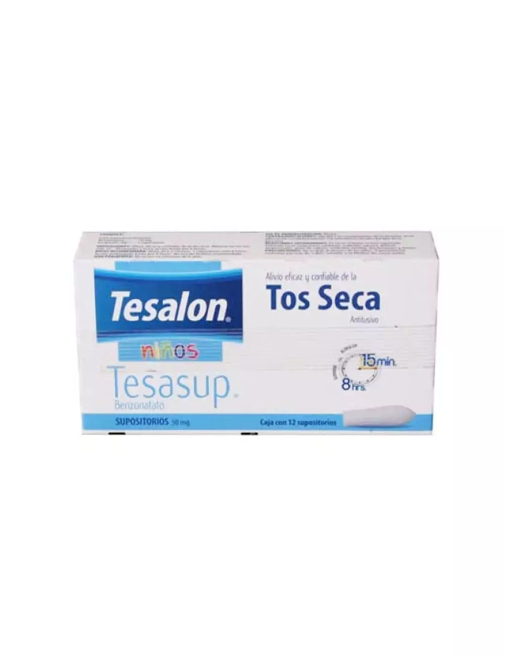 Tesalon 50 mg Caja Con 12 Supositorios
