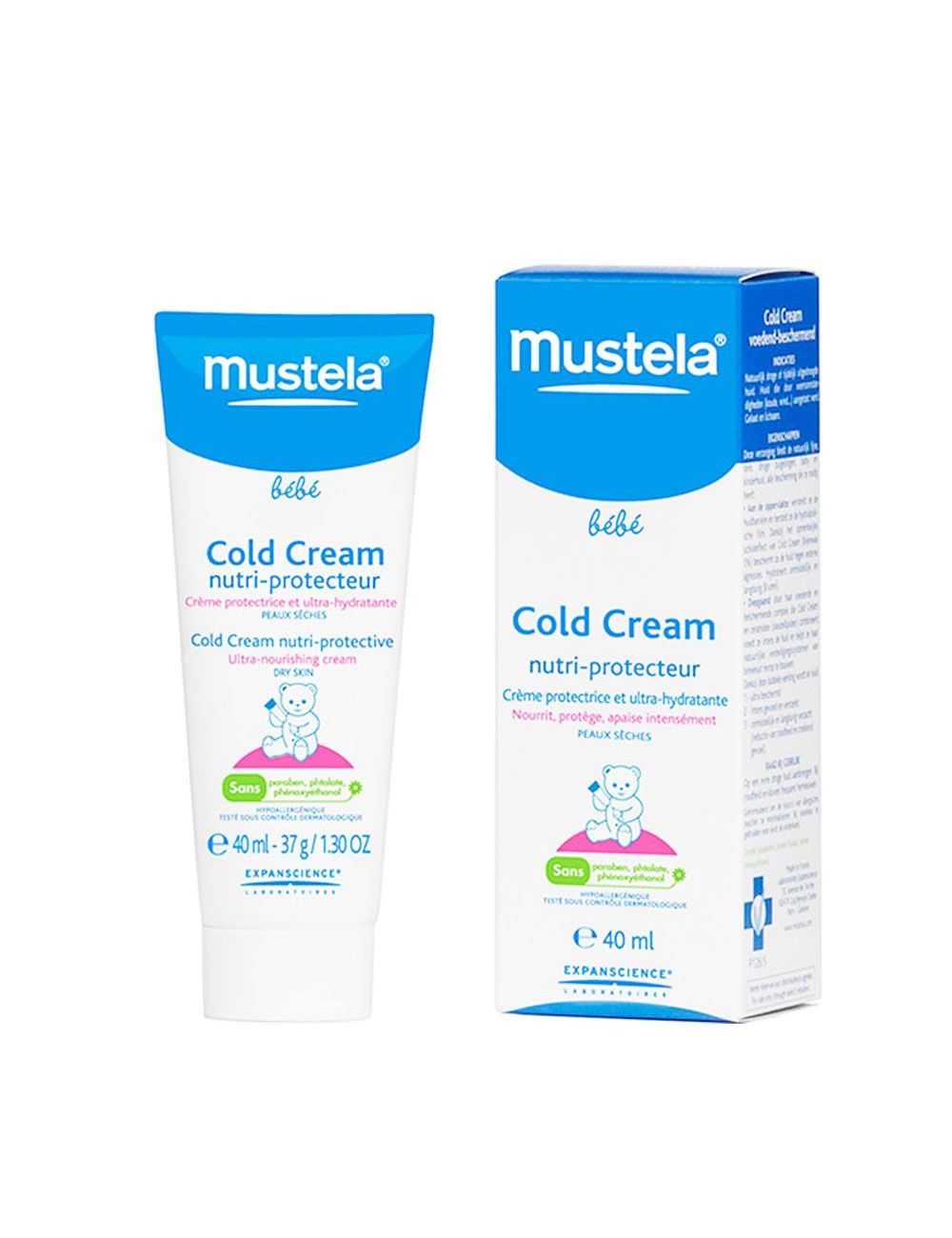 Mustela Cold Cream Nutri-Protector Tubo Con 40 mL - Piel Bebé