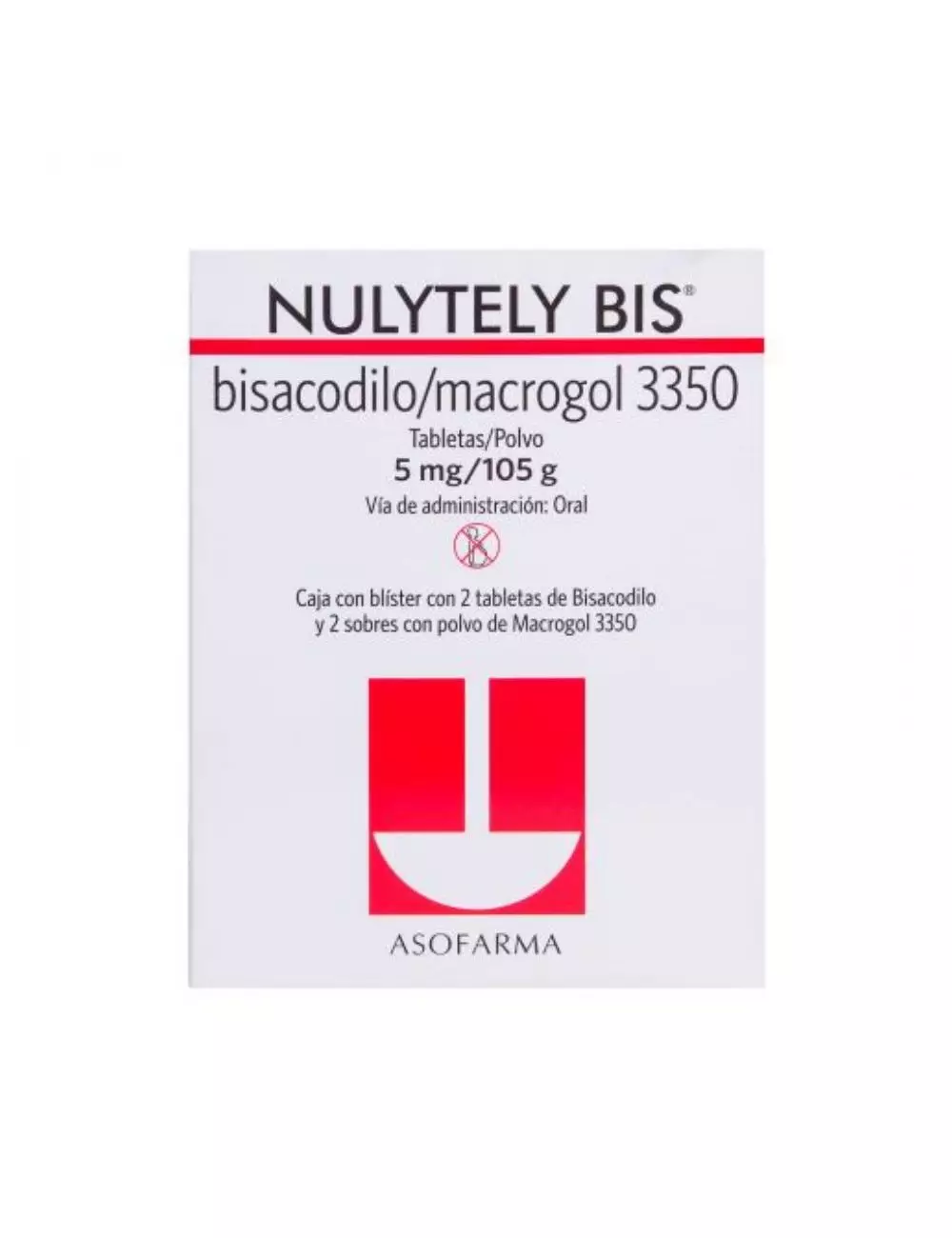 Nulytely B 5 mg/105 g Caja Con 2 Tabletas Y 2 Sobres Con Polvo