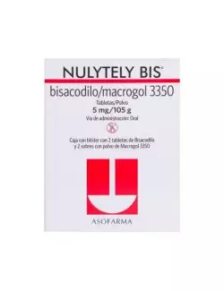 Nulytely B 5 mg/105 g Caja Con 2 Tabletas Y 2 Sobres Con Polvo