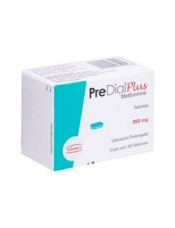 Predial® Plus 850 mg (Metformina) - 60 Tabletas LP - Silanes