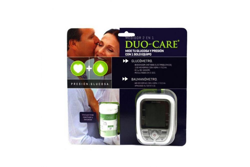 Duo-Care Caja Con Un Medidor De Glucosa Y Presión