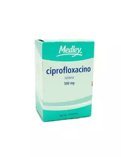 Ciprofloxacino 500 mg Caja Con 12 Tabletas - RX2