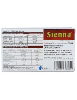 Sienna® - 30 Cápsulas | Colágeno Tipo II + Omega 3 + Astaxantina | ELEA