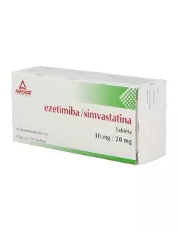 Ezetimiba/Simvastatina 10 mg/20 mg Caja Con 28 Tabletas