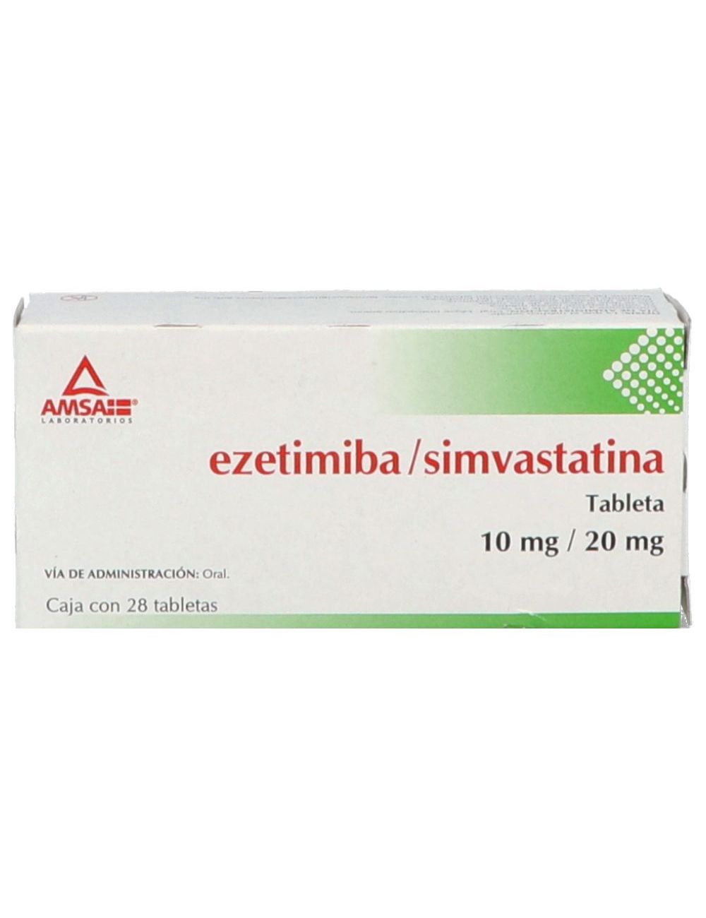 Ezetimiba/Simvastatina 10 mg/20 mg Caja Con 28 Tabletas