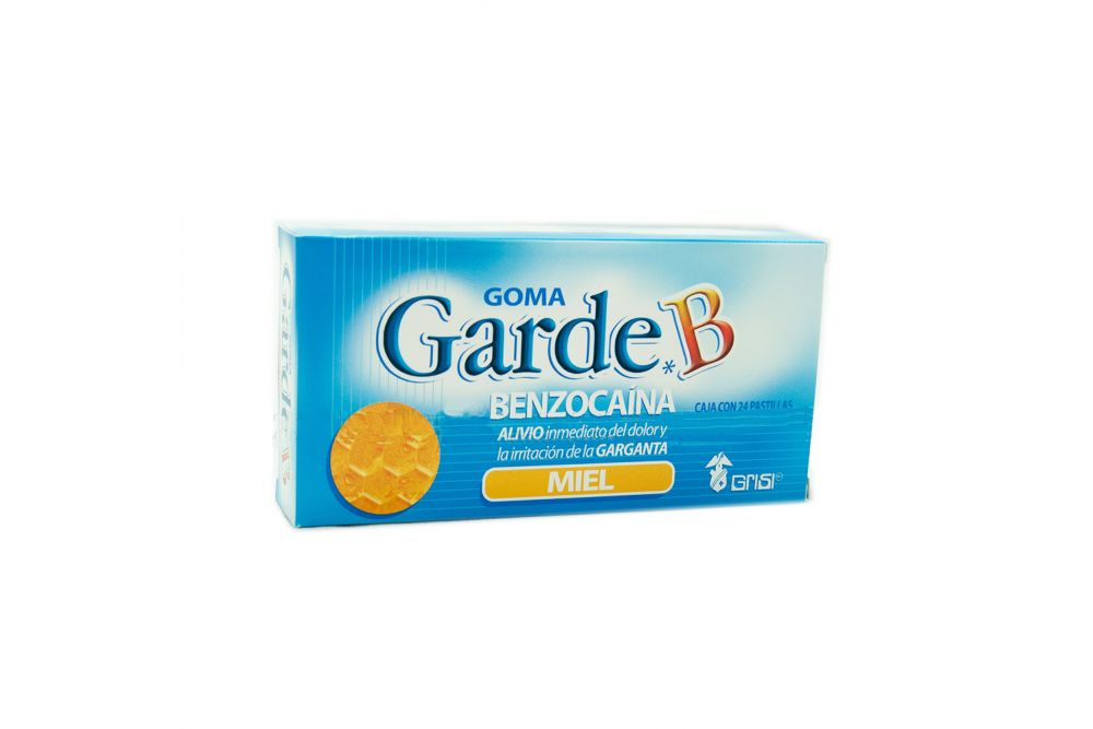 Goma Garde B Caja Con 24 Pastillas Sabor Miel