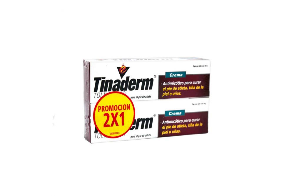 Tinaderm Crema 1 g Caja Con Tubo Con 30 g - 2X1